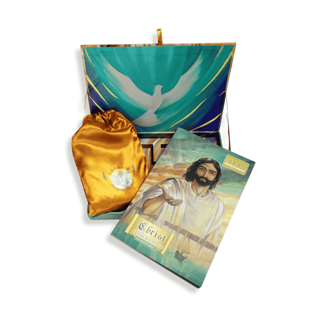 Satin Bag for the Christ Consciousness Oracle Cards