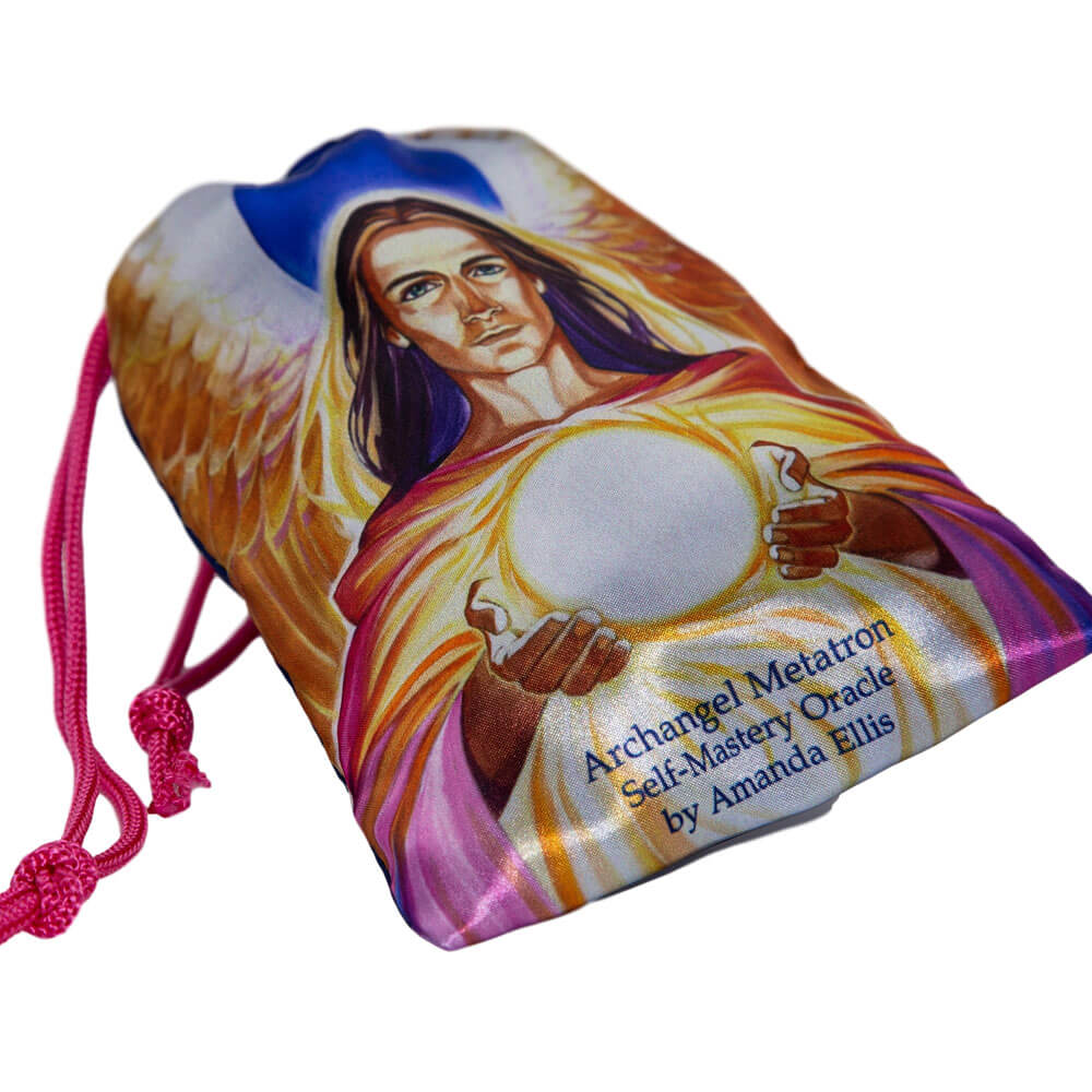 Satin Drawstring Bag for your Metatron Oracle Cards