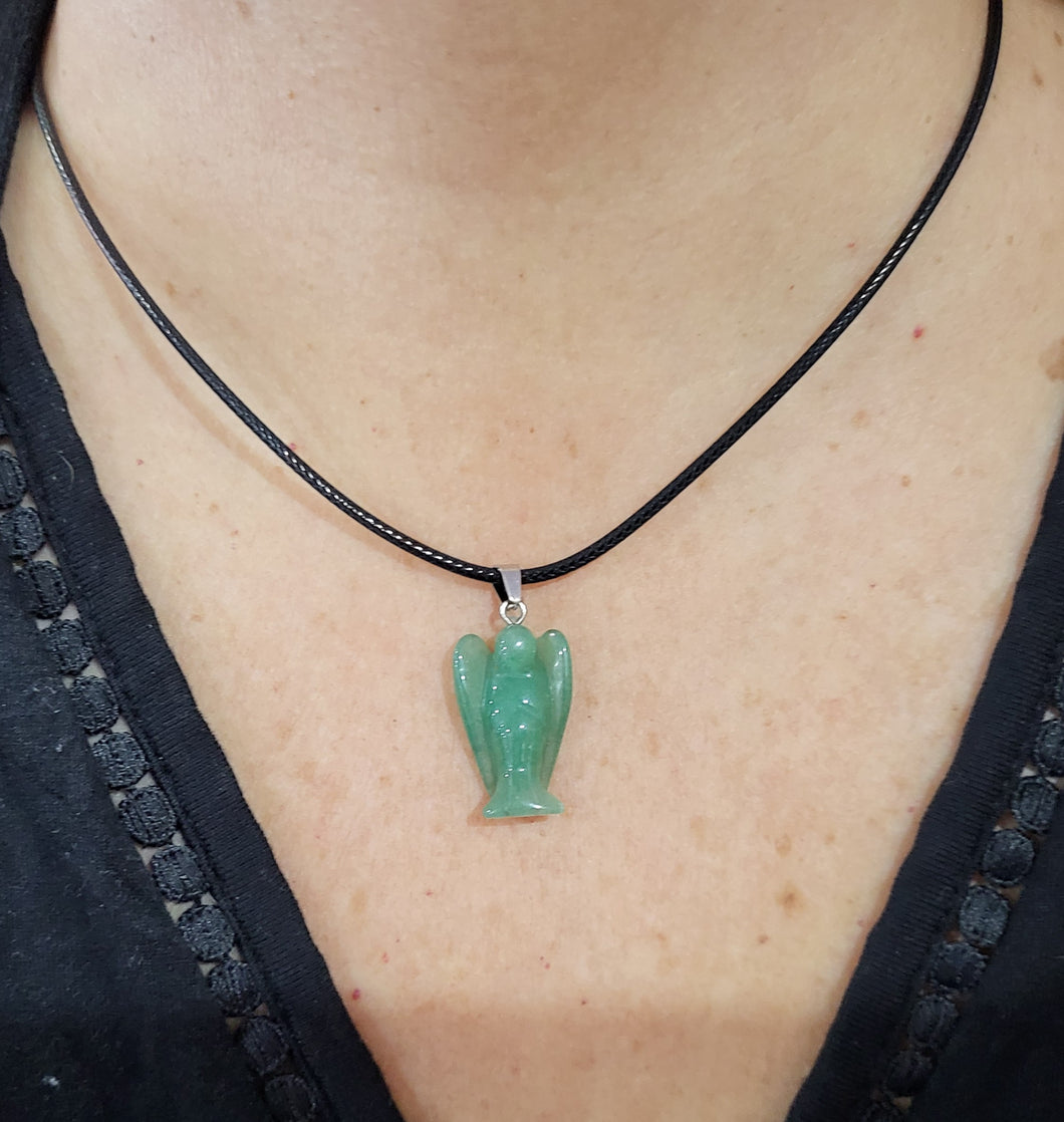 Gemstone Mini Angel Pendant