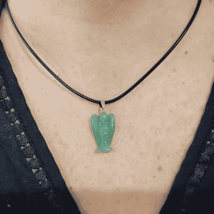 Gemstone Mini Angel Pendant
