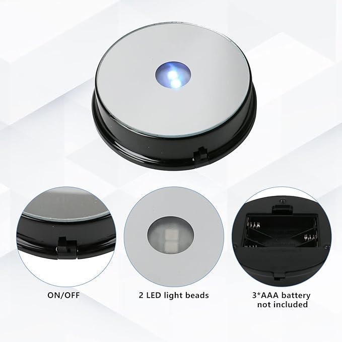 Colour Changing LED Light Display Base - for crystals
