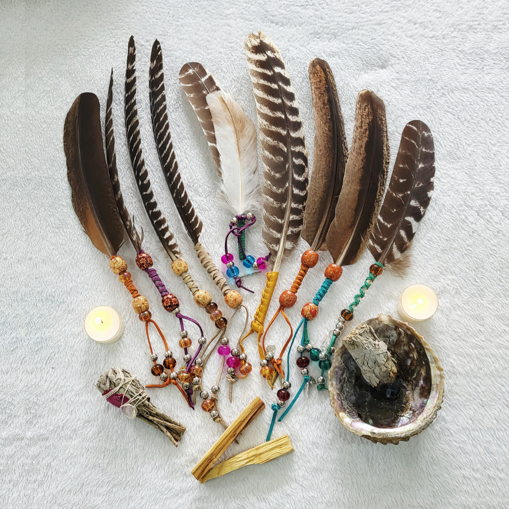 Feather Smudging Wands – Handmade by Tracy & Lin