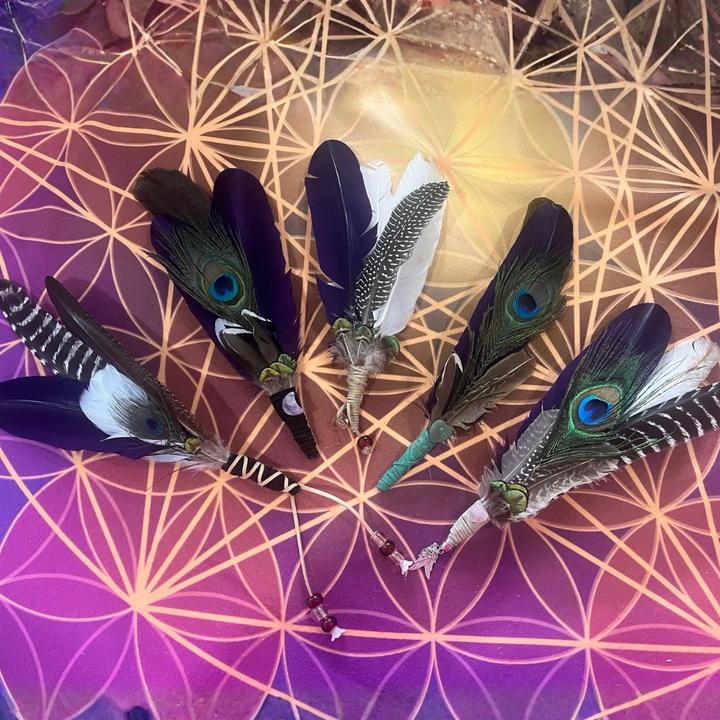 Feather Smudging Wands – Handmade by Tracy, Lin and Michelle