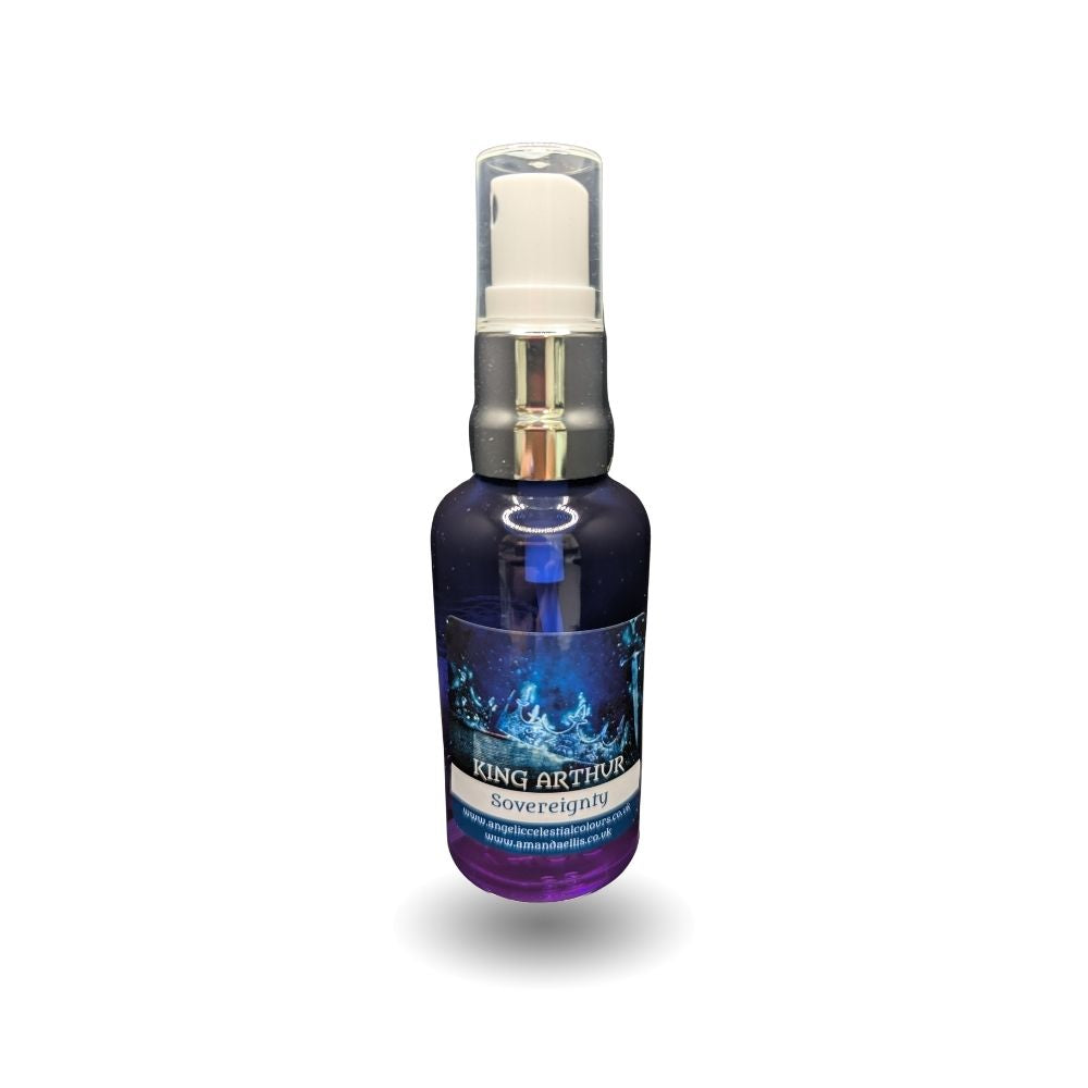 Lady_of_the_Lake_Initiation_aura_spray_in_lapis_blue_bottle_with_water_lily_design