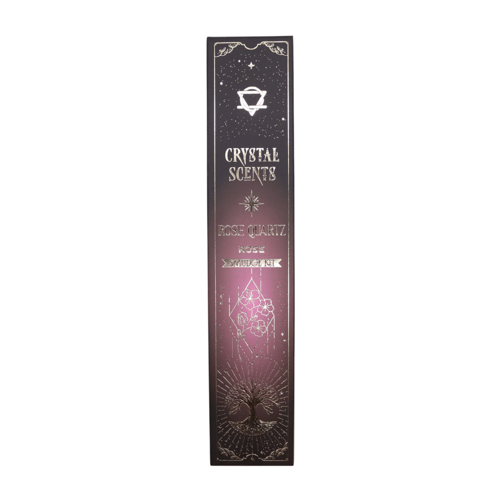 Rose Quartz Crystal Scents Smudge Incense - Rose