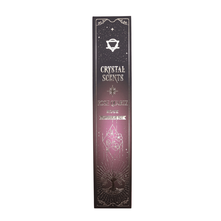 Rose Quartz Crystal Scents Smudge Incense - Rose