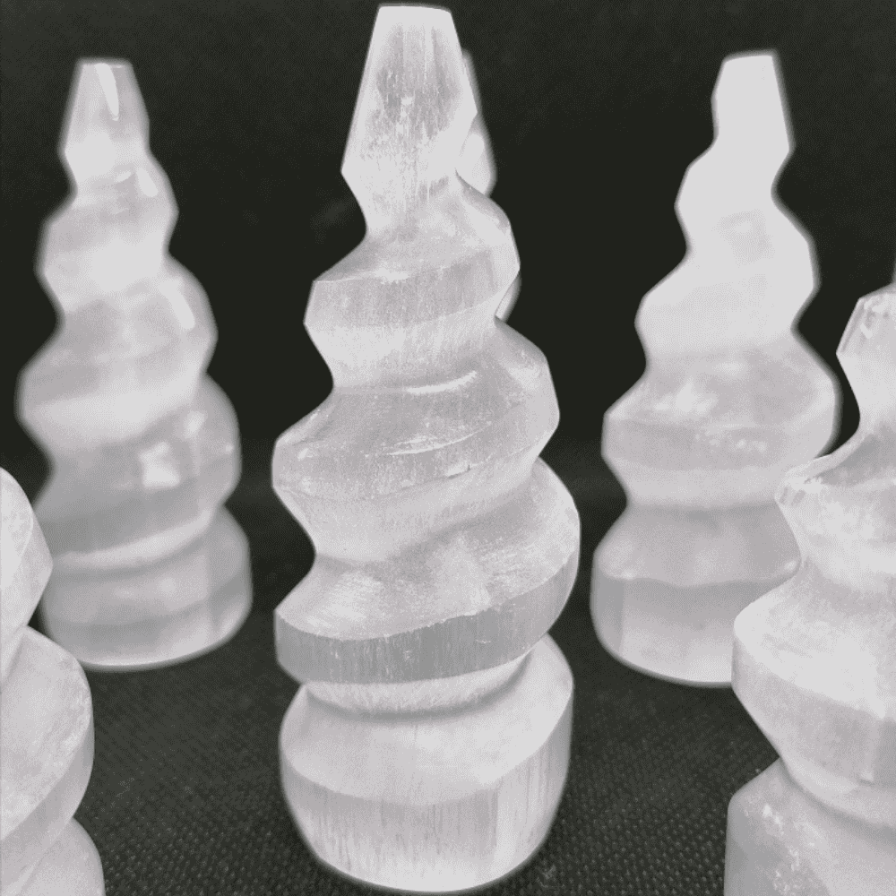 Selenite Unicorn Horn/Tower