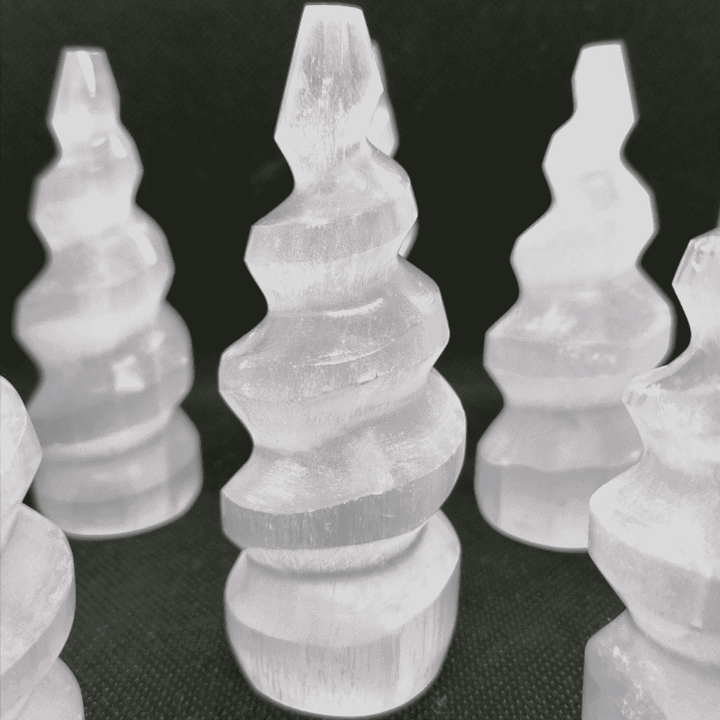 Selenite Unicorn Horn/Tower