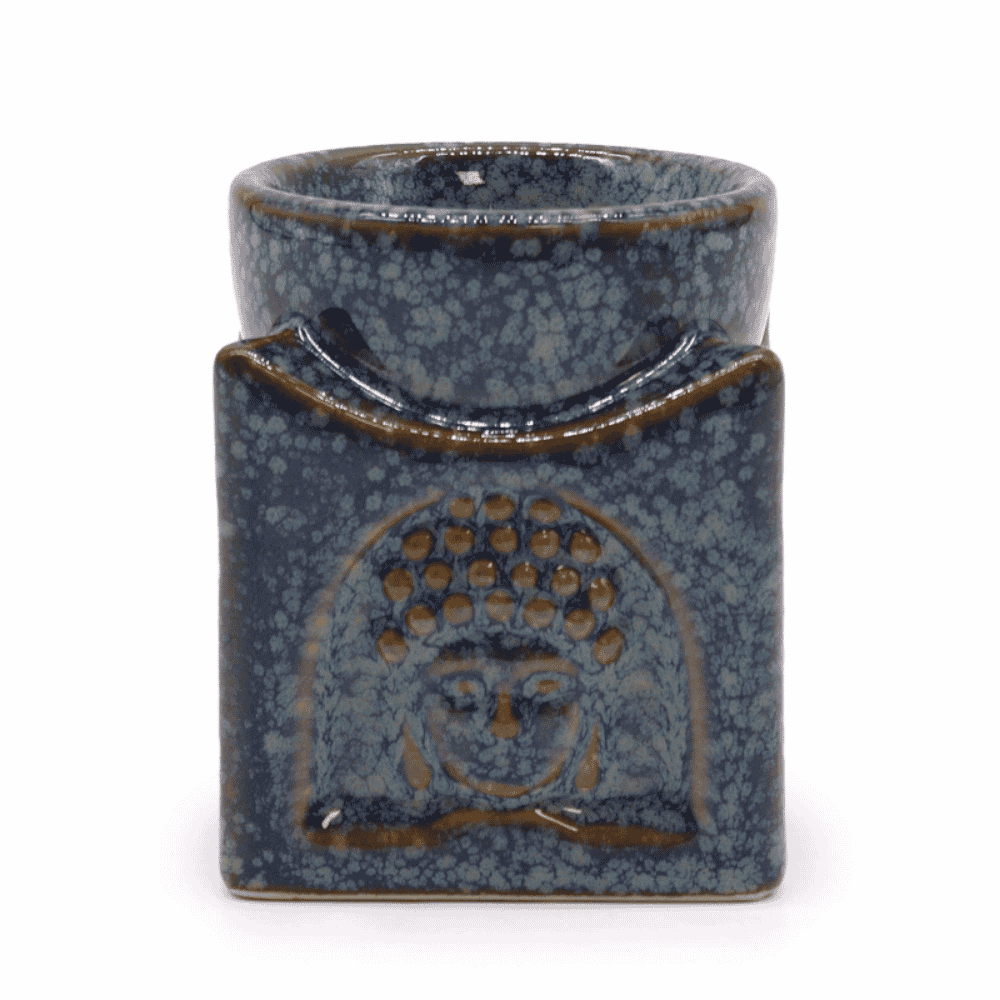 Square Buddha Oil Burner-Dusty Blue