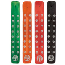 Load image into Gallery viewer, Tree of Life Coloured Incense Holders
