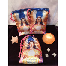 Load image into Gallery viewer, Satin Drawstring Bag for your Metatron Oracle Cards
