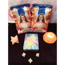 Load image into Gallery viewer, Satin Drawstring Bag for your Metatron Oracle Cards
