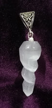 Load image into Gallery viewer, Selenite Unicorn Horn Pendant
